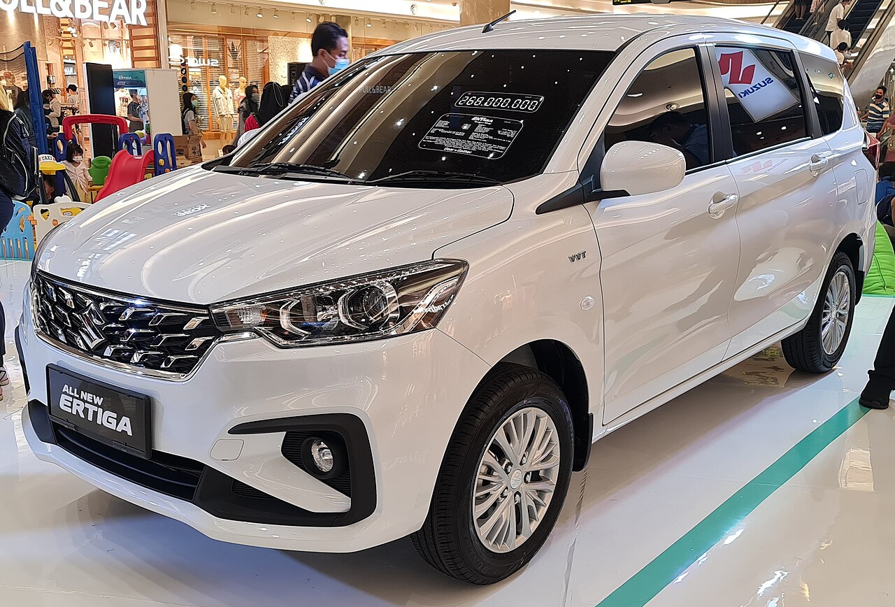 2022 Suzuki Ertiga GL — model reference photo, not the supplied rental vehicle