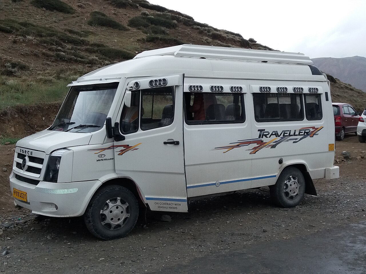 Force Traveller, Leh-Manali Highway — model reference photo, not the supplied rental vehicle